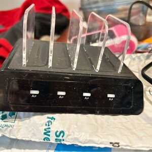 Black Multi-Device Charging Station